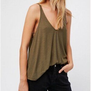 Free People Dani Tank FP Army Green XS